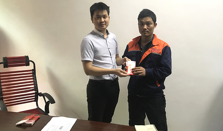 銳天員工現金紅包獎勵